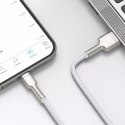 Baseus Baseus Cafule Metal Data kabel USB - Lightning 2,4 A 2 m biały (CALJK-B02)