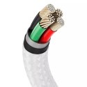 Baseus Baseus Cafule Metal Data kabel USB - Lightning 2,4 A 2 m biały (CALJK-B02)