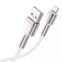 Baseus Baseus Cafule Metal Data kabel USB - Lightning 2,4 A 2 m biały (CALJK-B02)