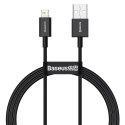 Baseus Baseus Superior kabel USB - Lightning 2,4 A 1 m czarny (CALYS-A01)