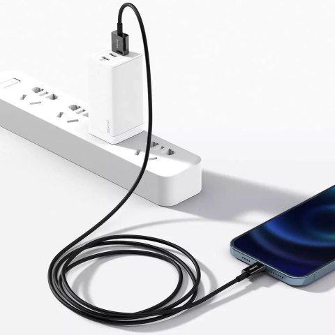 Baseus Baseus Superior kabel USB - Lightning 2,4 A 1 m czarny (CALYS-A01) Baseus Baseus Superior kabel USB - Lightning 2,4 A 1 m czarny (CALYS-A01)