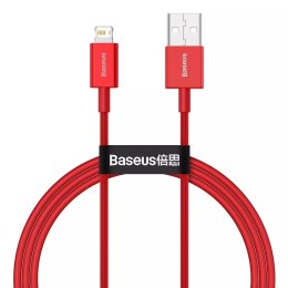 Baseus Baseus Superior kabel USB - Lightning 2,4 A 1 m czerwony (CALYS-A09)