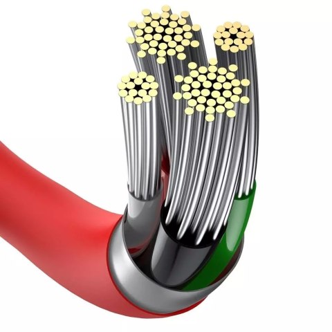 Baseus Baseus Superior kabel USB - Lightning 2,4 A 1 m czerwony (CALYS-A09) Baseus Baseus Superior kabel USB - Lightning 2,4 A 1 m czerwony (CALYS-A09)