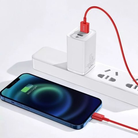 Baseus Baseus Superior kabel USB - Lightning 2,4 A 1 m czerwony (CALYS-A09) Baseus Baseus Superior kabel USB - Lightning 2,4 A 1 m czerwony (CALYS-A09)