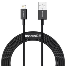 Baseus Baseus Superior kabel USB - Lightning 2,4 A 2 m czarny (CALYS-C01)