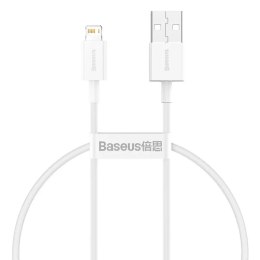 Baseus Baseus Superior kabel USB - Lightning 2,4A 0,25 m Biały (CALYS-02)
