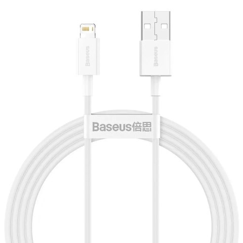 Baseus Baseus Superior kabel USB - Lightning 2,4A 1,5 m Biały (CALYS-B02) Baseus Baseus Superior kabel USB - Lightning 2,4A 1,5 m Biały (CALYS-B02)