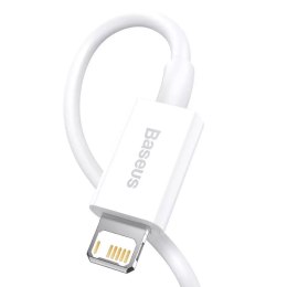 Baseus Baseus Superior kabel USB - Lightning 2,4A 1,5 m Biały (CALYS-B02)