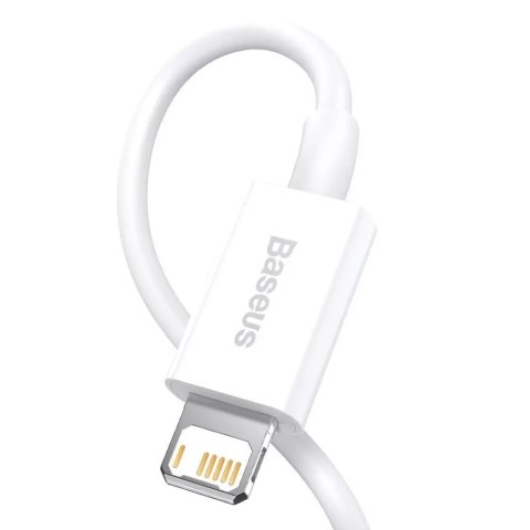 Baseus Baseus Superior kabel USB - Lightning 2,4A 1,5 m Biały (CALYS-B02) Baseus Baseus Superior kabel USB - Lightning 2,4A 1,5 m Biały (CALYS-B02)