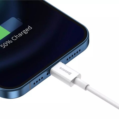Baseus Baseus Superior kabel USB - Lightning 2,4A 1,5 m Biały (CALYS-B02) Baseus Baseus Superior kabel USB - Lightning 2,4A 1,5 m Biały (CALYS-B02)