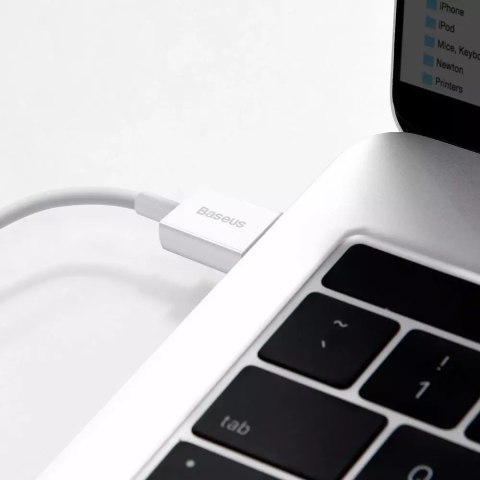 Baseus Baseus Superior kabel USB - Lightning 2,4A 1,5 m Biały (CALYS-B02) Baseus Baseus Superior kabel USB - Lightning 2,4A 1,5 m Biały (CALYS-B02)