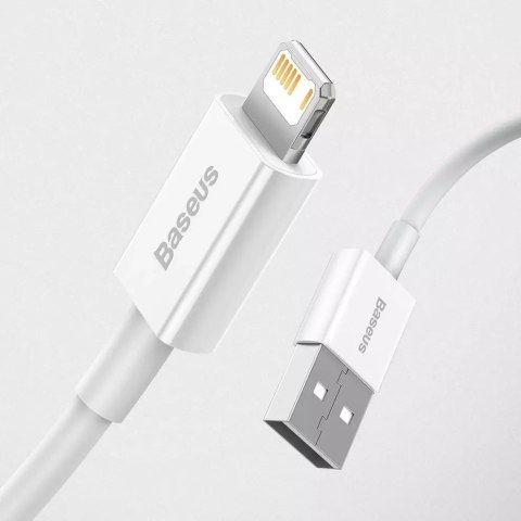 Baseus Baseus Superior kabel USB - Lightning 2,4A 1,5 m Biały (CALYS-B02) Baseus Baseus Superior kabel USB - Lightning 2,4A 1,5 m Biały (CALYS-B02)
