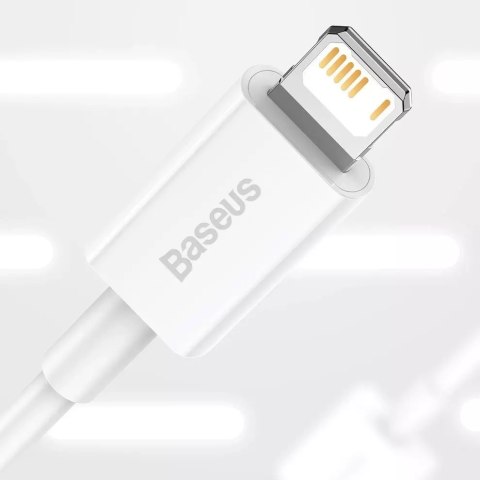 Baseus Baseus Superior kabel USB - Lightning 2,4A 1,5 m Biały (CALYS-B02) Baseus Baseus Superior kabel USB - Lightning 2,4A 1,5 m Biały (CALYS-B02)