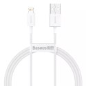 Baseus Baseus Superior kabel USB - Lightning 2,4A 1 m Biały (CALYS-A02)