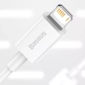 Baseus Baseus Superior kabel USB - Lightning 2,4A 1 m Biały (CALYS-A02)