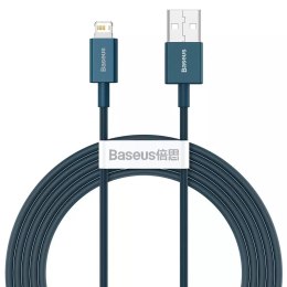 Baseus Baseus Superior kabel USB - Lightning 2,4A 2 m Niebieski (CALYS-C03)