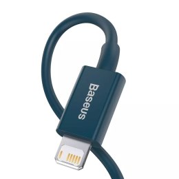 Baseus Baseus Superior kabel USB - Lightning 2,4A 2 m Niebieski (CALYS-C03)