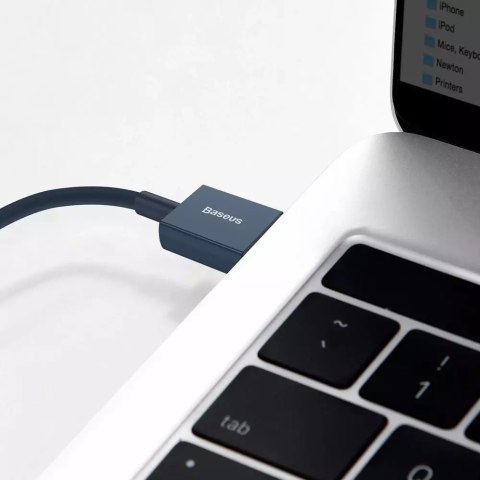 Baseus Baseus Superior kabel USB - Lightning 2,4A 2 m Niebieski (CALYS-C03) Baseus Baseus Superior kabel USB - Lightning 2,4A 2 m Niebieski (CALYS-C03)