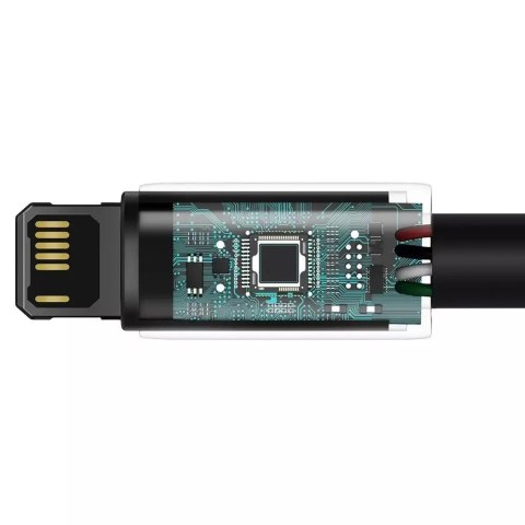 Baseus Baseus Tungsten kabel USB - Lightning 2,4 A 2 m czarny (CALWJ-A01) Baseus Baseus Tungsten kabel USB - Lightning 2,4 A 2 m czarny (CALWJ-A01)