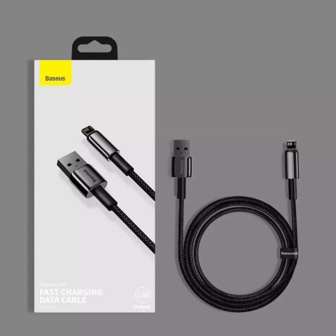 Baseus Baseus Tungsten kabel USB - Lightning 2,4 A 2 m czarny (CALWJ-A01) Baseus Baseus Tungsten kabel USB - Lightning 2,4 A 2 m czarny (CALWJ-A01)