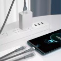 Dudao Dudao 3w1 kabel USB - Lightning / microUSB/ USB Typ C 65W 1,2m szary (L20X)