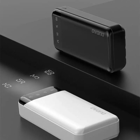 Dudao Dudao pojemny powerbank z 3 wbudowanymi kablami 20000mAh USB Typ C + micro USB + Lightning czarny (Dudao K6Pro+) Dudao Dudao pojemny powerbank z 3 wbudowanymi kablami 20000mAh USB Typ C + micro USB + Lightning czarny (Dudao K6Pro+)