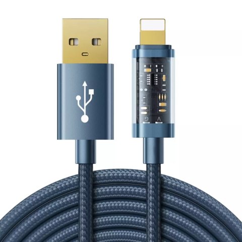 Joyroom Joyroom kabel USB - Lightning do ładowania / transmisji danych 2,4A 20W 2m niebieski (S-UL012A20) Joyroom Joyroom kabel USB - Lightning do ładowania / transmisji danych 2,4A 20W 2m niebieski (S-UL012A20)
