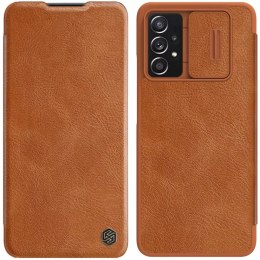 Nillkin Nillkin Qin skórzana kabura etui Samsung Galaxy A73 brązowy