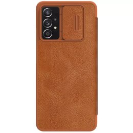 Nillkin Nillkin Qin skórzana kabura etui Samsung Galaxy A73 brązowy