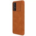 Nillkin Nillkin Qin skórzana kabura etui Samsung Galaxy A73 brązowy