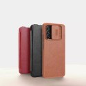 Nillkin Nillkin Qin skórzana kabura etui Samsung Galaxy A73 brązowy