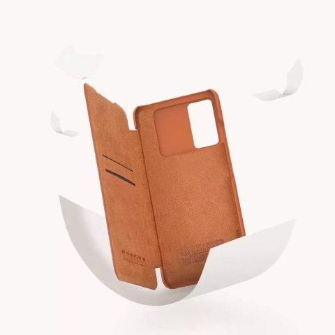 Nillkin Nillkin Qin skórzana kabura etui Samsung Galaxy A73 brązowy Nillkin Nillkin Qin skórzana kabura etui Samsung Galaxy A73 brązowy
