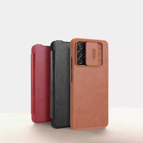 Nillkin Nillkin Qin skórzana kabura etui Samsung Galaxy A73 czerwony Nillkin Nillkin Qin skórzana kabura etui Samsung Galaxy A73 czerwony