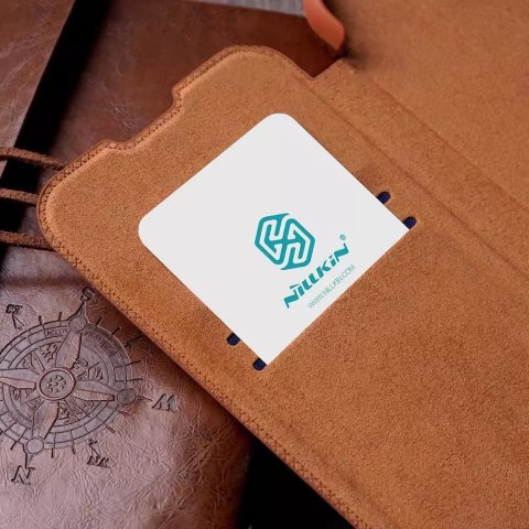 Nillkin Nillkin Qin skórzana kabura etui Samsung Galaxy A73 czerwony Nillkin Nillkin Qin skórzana kabura etui Samsung Galaxy A73 czerwony