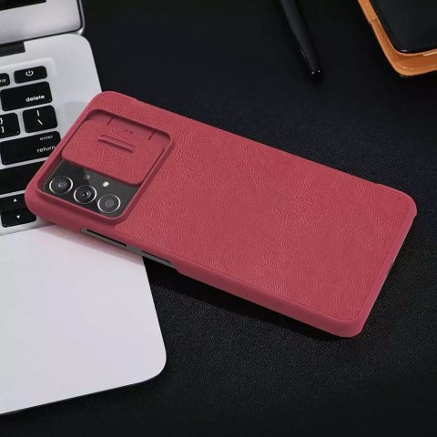 Nillkin Nillkin Qin skórzana kabura etui Samsung Galaxy A73 czerwony Nillkin Nillkin Qin skórzana kabura etui Samsung Galaxy A73 czerwony
