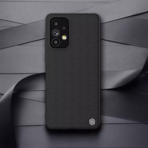 Nillkin Nillkin Textured Case wytrzymałe wzmocnione etui z żelową ramką i nylonem na tyle Samsung Galaxy A73 czarny Nillkin Nillkin Textured Case wytrzymałe wzmocnione etui z żelową ramką i nylonem na tyle Samsung Galaxy A73 czarny