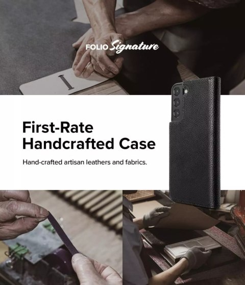 Ringke Ringke Folio Signature skórzane etui z klapką do Samsung Galaxy S22+ (S22 Plus) czarny (FSS118R262) Ringke Ringke Folio Signature skórzane etui z klapką do Samsung Galaxy S22+ (S22 Plus) czarny (FSS118R262)