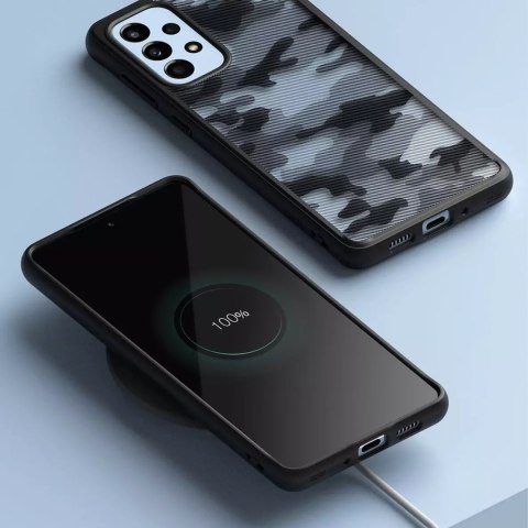 Ringke Ringke Fusion Matte etui pokrowiec z żelową ramką Samsung Galaxy A73 czarny Ringke Ringke Fusion Matte etui pokrowiec z żelową ramką Samsung Galaxy A73 czarny