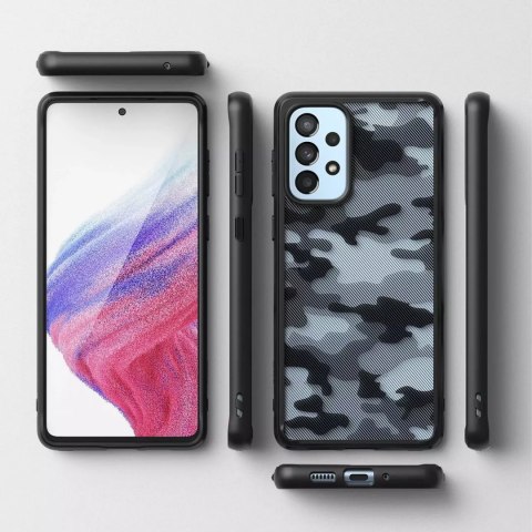 Ringke Ringke Fusion Matte etui pokrowiec z żelową ramką Samsung Galaxy A73 czarny Ringke Ringke Fusion Matte etui pokrowiec z żelową ramką Samsung Galaxy A73 czarny