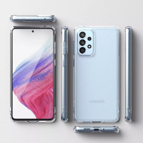 Ringke Ringke Fusion Matte etui pokrowiec z żelową ramką Samsung Galaxy A73 półprzezroczysty Ringke Ringke Fusion Matte etui pokrowiec z żelową ramką Samsung Galaxy A73 półprzezroczysty