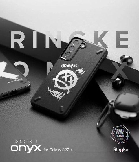 Ringke Ringke Onyx Design wytrzymałe etui pokrowiec Samsung Galaxy S22+ (S22 Plus) czarny (Graffiti) Ringke Ringke Onyx Design wytrzymałe etui pokrowiec Samsung Galaxy S22+ (S22 Plus) czarny (Graffiti)