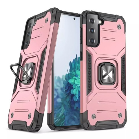 Wozinsky Wozinsky Ring Armor pancerne hybrydowe etui pokrowiec + magnetyczny uchwyt Samsung Galaxy S22 Ultra złoty