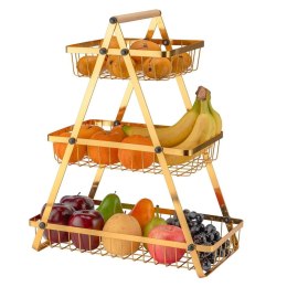 ELITEHOFF KOSZYK PIĘTROWY NA OWOCE PRZYPRAWY LOFT E-8181