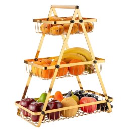 ELITEHOFF KOSZYK PIĘTROWY NA OWOCE PRZYPRAWY LOFT E-8181