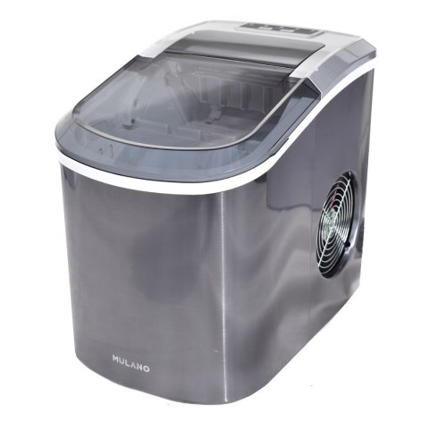 MULANO Kostkarka do lodu 2,2L 10-15kg/24h szara przenośna 2 rozmiary kostek MULANO Kostkarka do lodu 2,2L 10-15kg/24h szara przenośna 2 rozmiary kostek