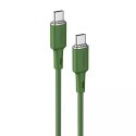 Acefast Acefast kabel USB Typ C - USB Typ C 1,2m, 60W (20V/3A) zielony (C2-03 oliver green)