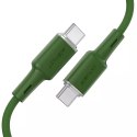 Acefast Acefast kabel USB Typ C - USB Typ C 1,2m, 60W (20V/3A) zielony (C2-03 oliver green)