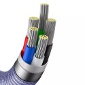 Baseus Baseus Crystal Shine Series kabel przewód USB do szybkiego ładowania i transferu danych USB Typ C - Lightning 20W 1,2m fioletowy
