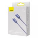 Baseus Baseus Crystal Shine Series kabel przewód USB do szybkiego ładowania i transferu danych USB Typ C - Lightning 20W 2m fioletowy (
