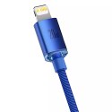 Baseus Baseus Crystal Shine Series kabel przewód USB do szybkiego ładowania i transferu danych USB Typ C - Lightning 20W 2m niebieski (